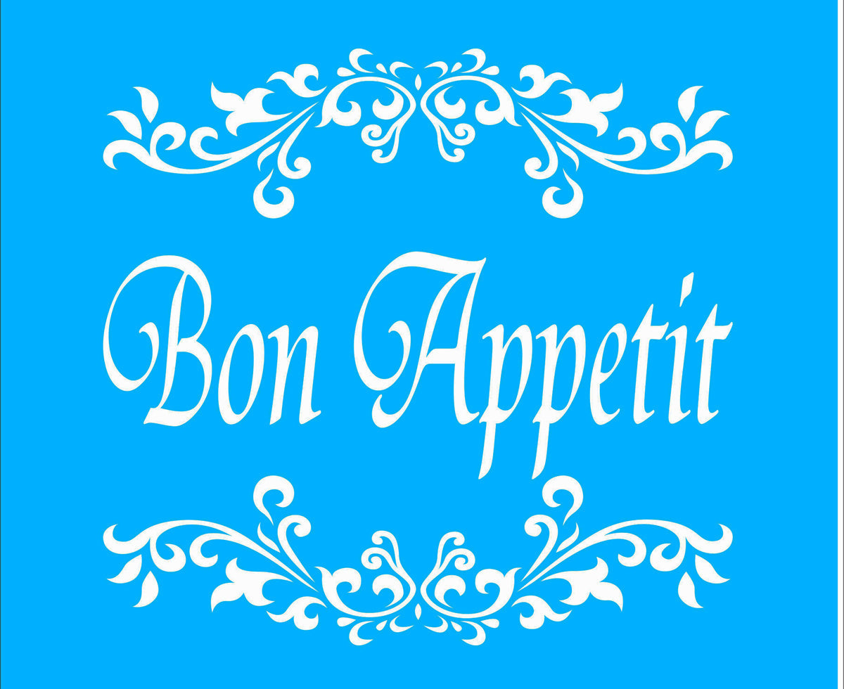 Bon Appetit Kitchen Stencil - Superior Stencils