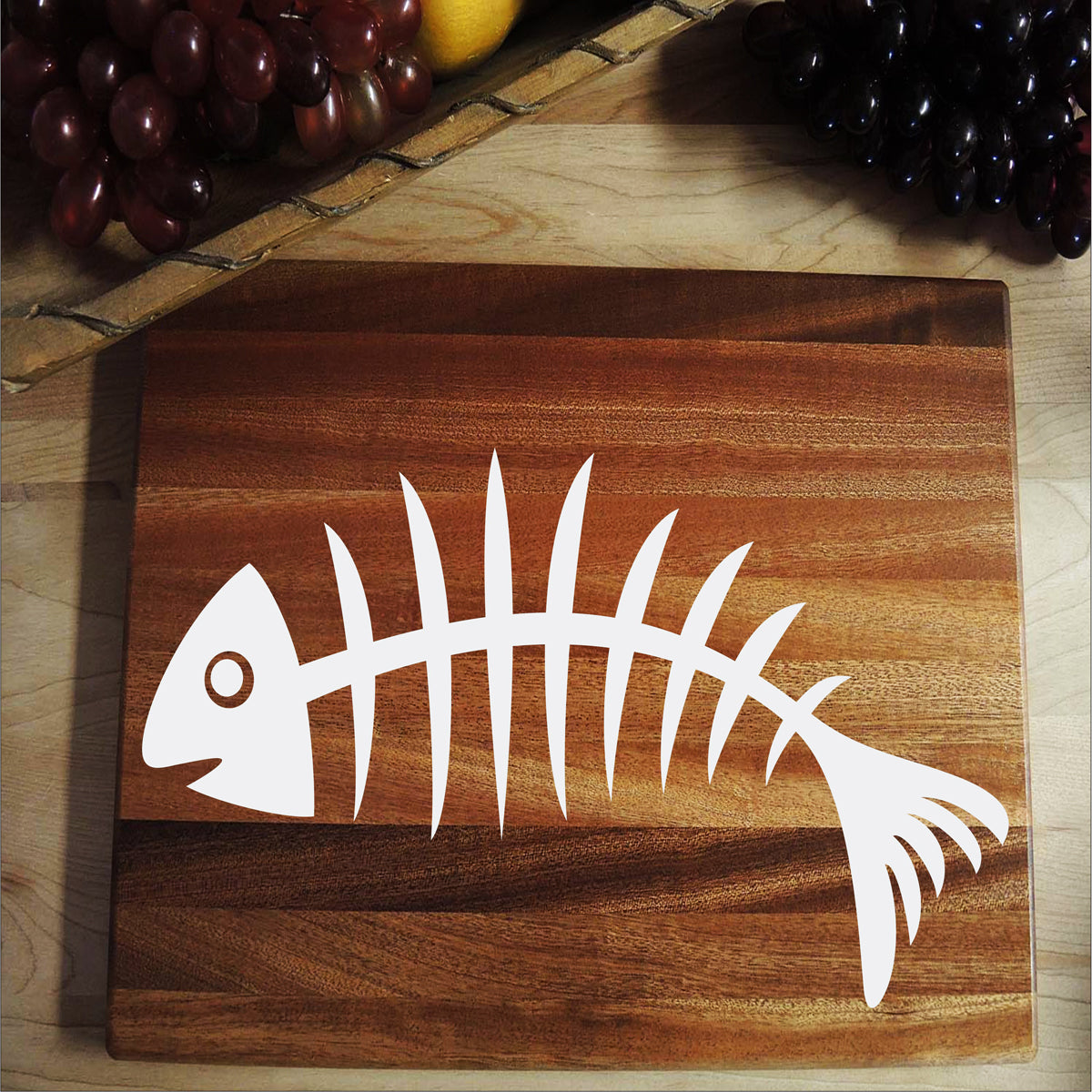 Fish Bone Stencil - Cutting Board Stencil - Superior Stencils