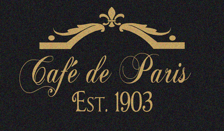 Cafe de Paris Stencil - French Design Stencil - Create a French Sign Yourself! - Superior Stencils