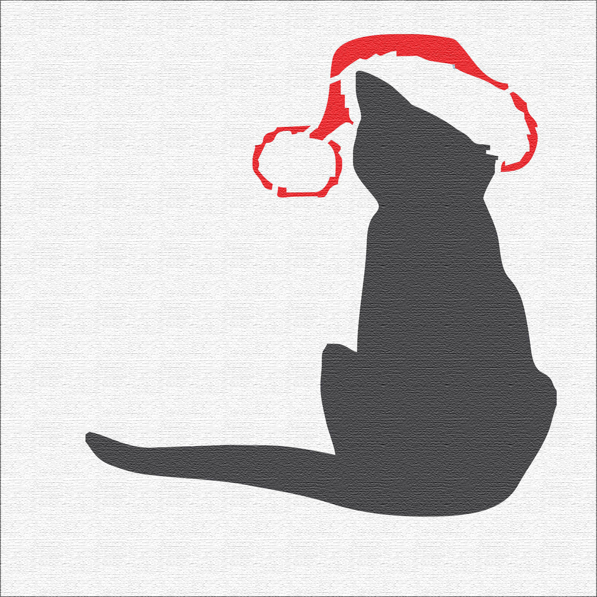 Christmas Cat Stencil - Superior Stencils