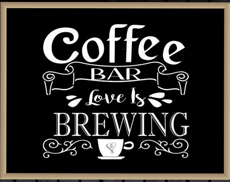 Coffee Bar Stencil - Superior Stencils