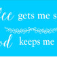 Coffee gets me started God keeps me going Stencil - Superior Stencils
