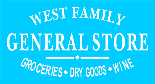 Custom General Store Stencil - Superior Stencils