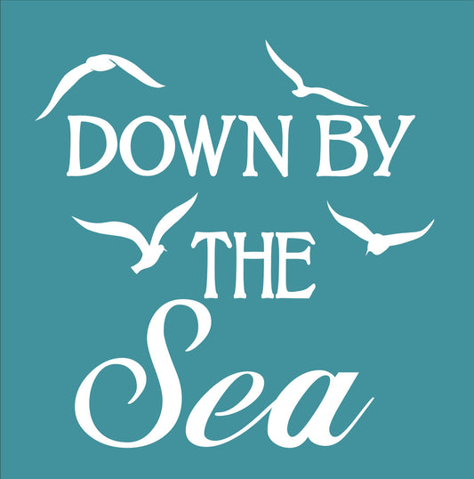 Down By The Sea Stencil - Superior Stencils
