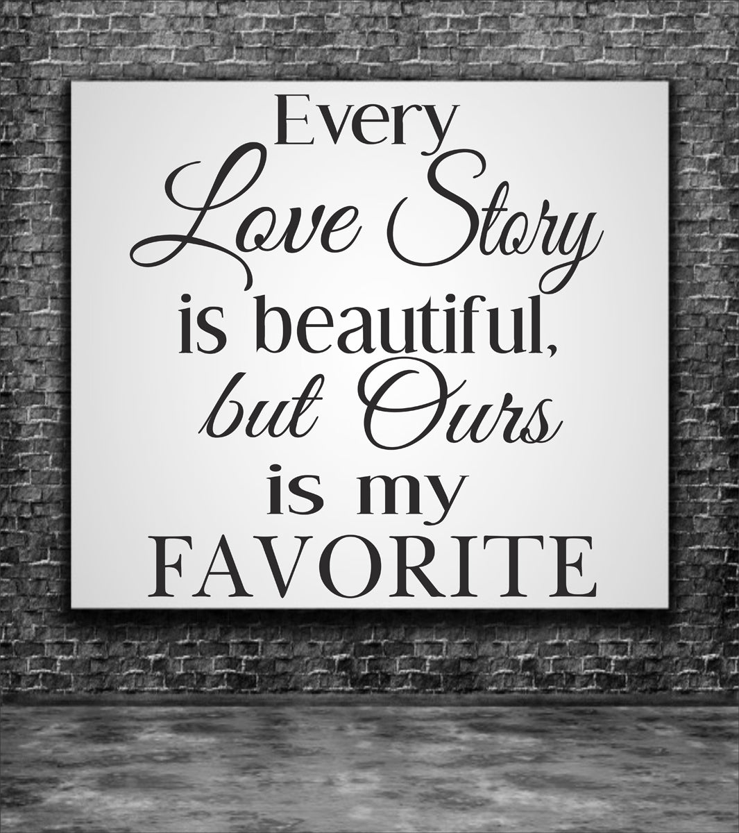 Every Love Story Stencil - Superior Stencils