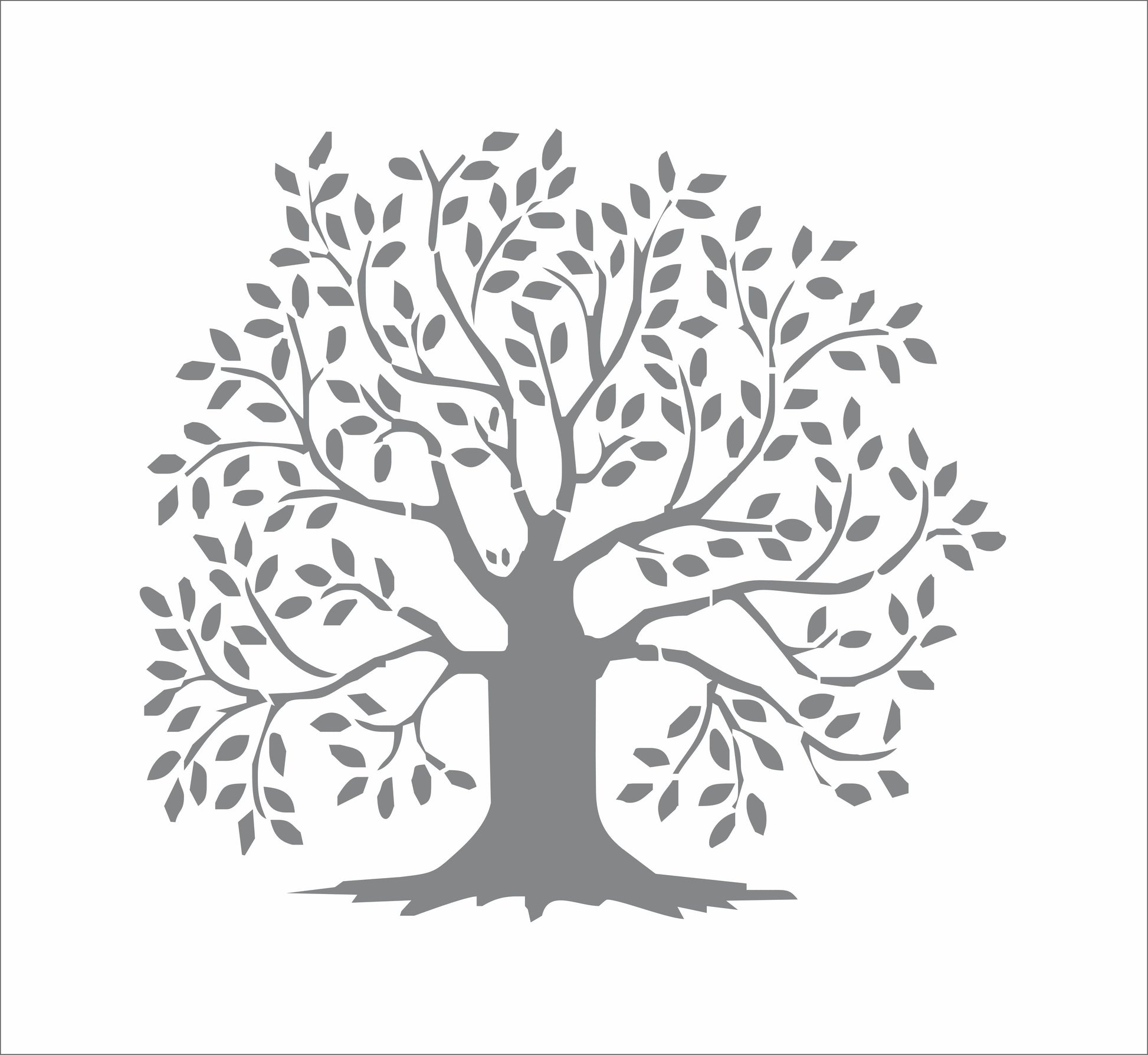 Family Tree Stencil - Like Branches on a tree Stencil - Create