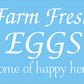 Farm Fresh EGGS STENCIL - Superior Stencils