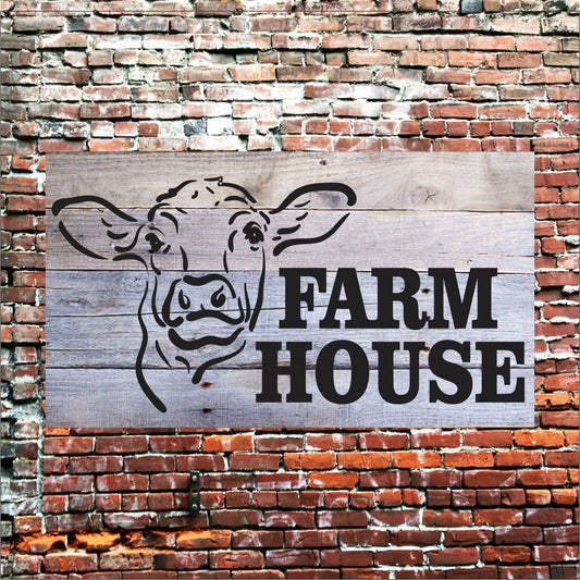 Farm House Stencil - Superior Stencils