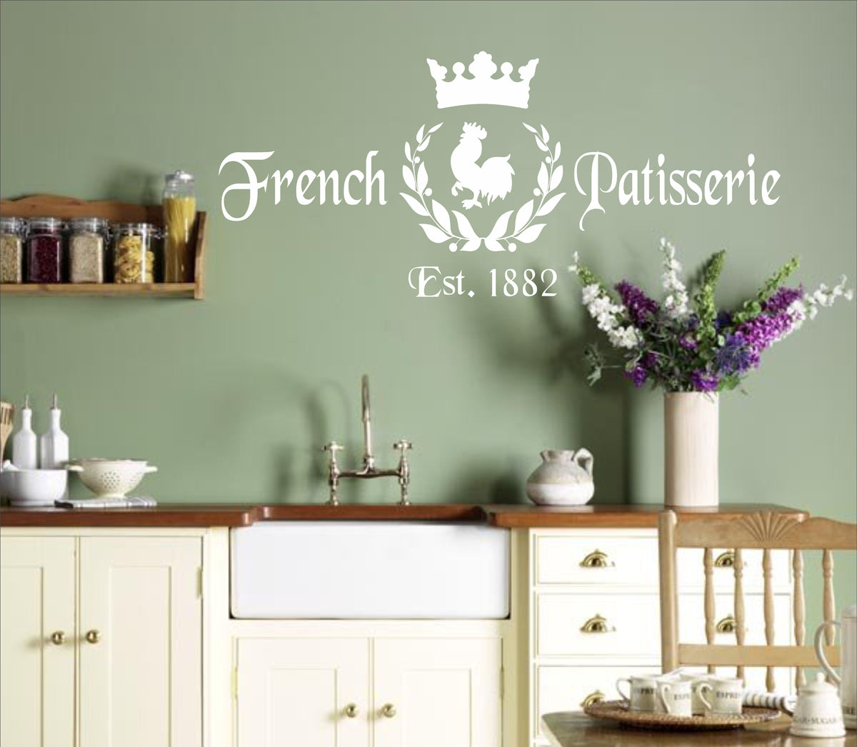 French Patisserie Stencil - Kitchen Stencil - Superior Stencils