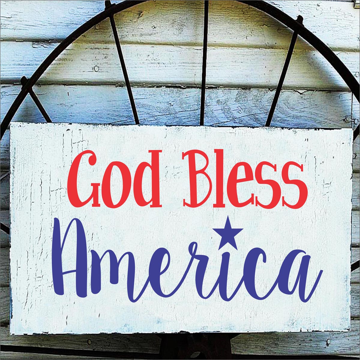 God Bless AMERICA Stencil | Superior Stencils