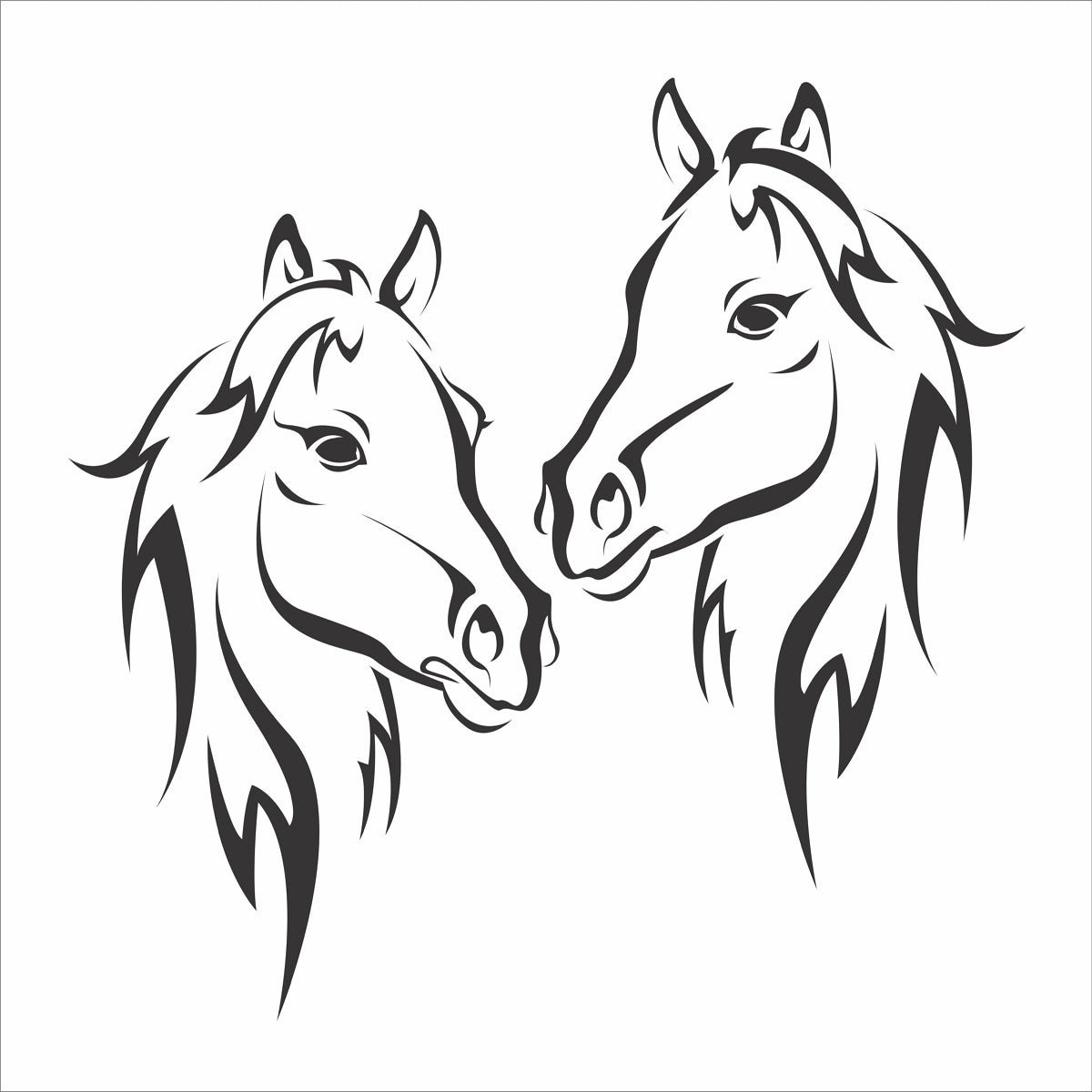 Horses Stencil - Superior Stencils
