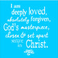 I am deeply loved Stencil - Christian Stencil - Superior Stencils