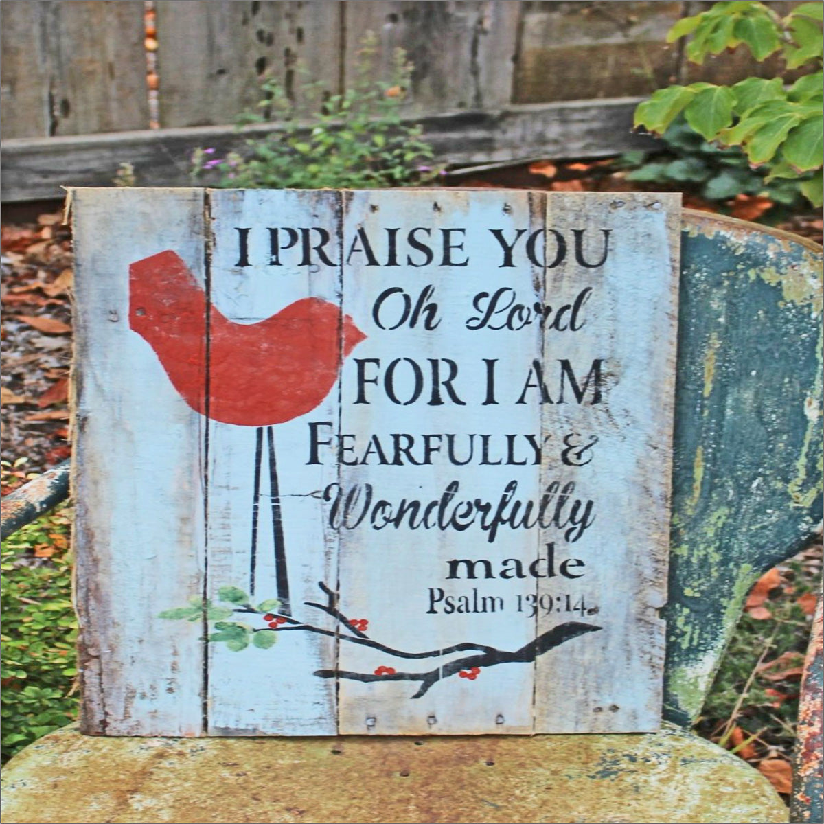 I Praise You Oh Lord Stencil - Superior Stencils