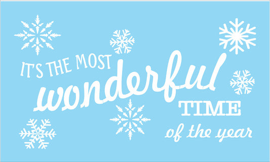 It's the most wonderful time of the year Stencil - Superior Stencils