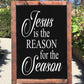 Jesus is the Reason for the Season Stencil - Inspirational Christmas Stencil - Superior Stencils