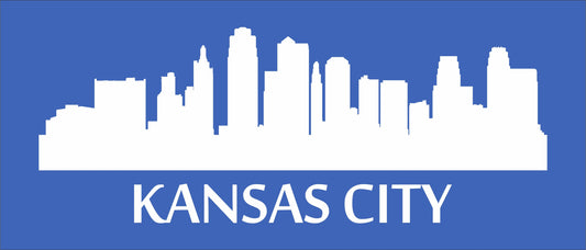 Kansas City Skyline Silhouette Stencil - Superior Stencils