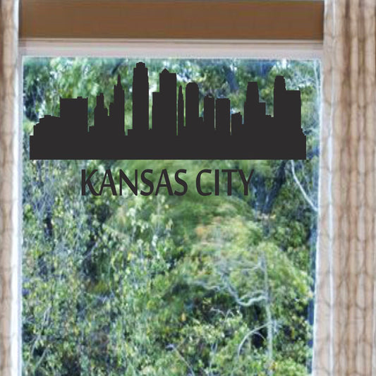 Kansas City Skyline Silhouette Stencil - Superior Stencils