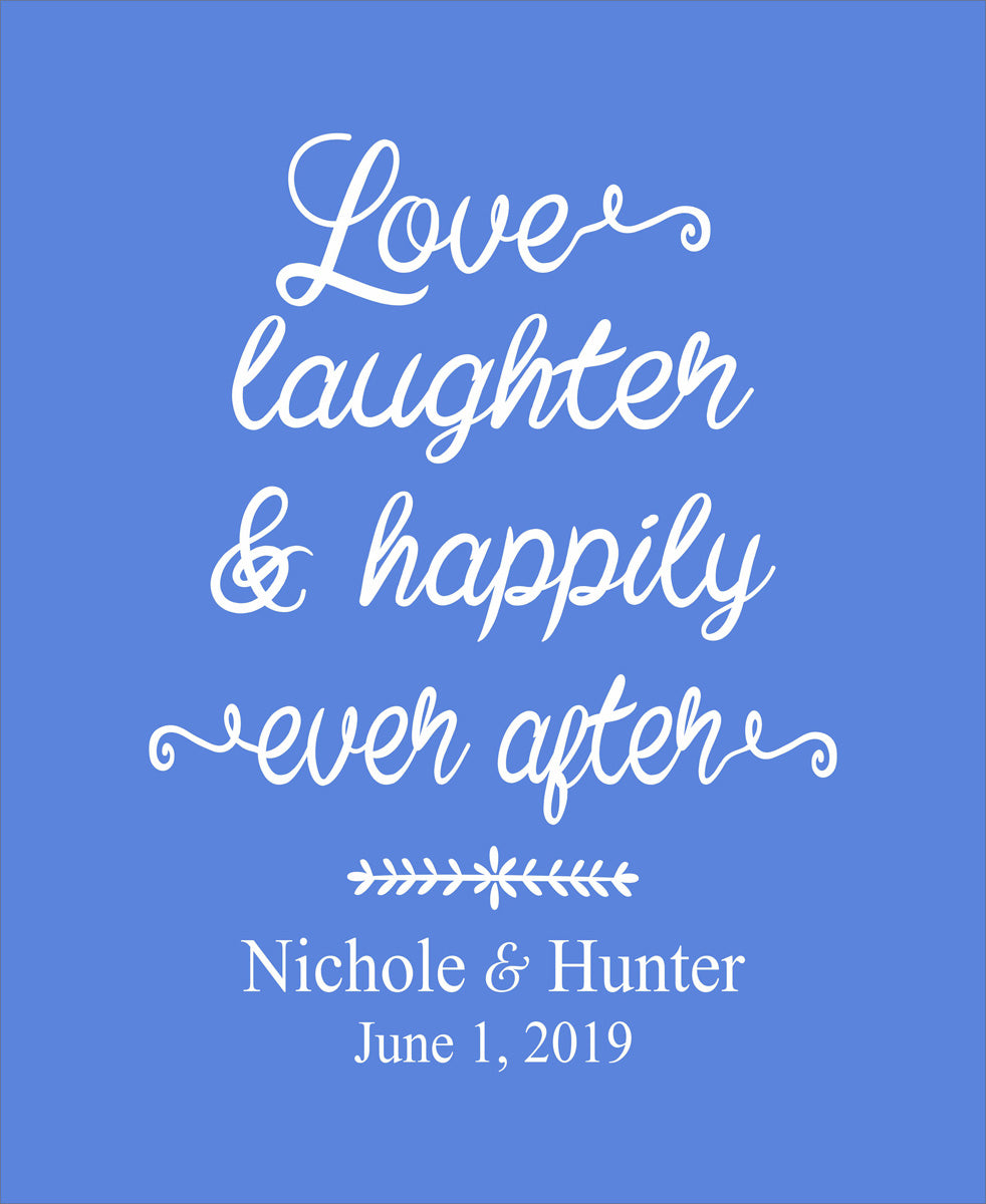 Love Laughter & Happily Ever After Custom Stencil - Superior Stencils