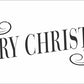 MERRY CHRISTMAS Stencil with swirls - Superior Stencils