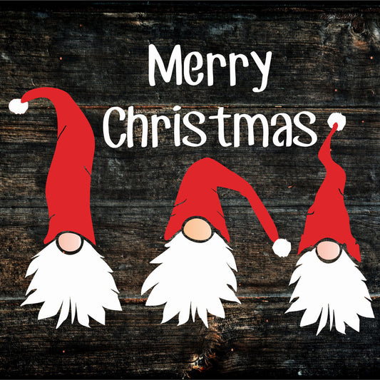 Merry Christmas Gnomes Stencil - Superior Stencils