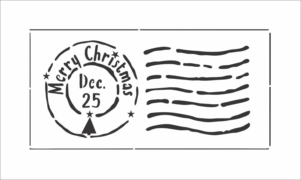 Merry Christmas Stamp Stencil - Superior Stencils