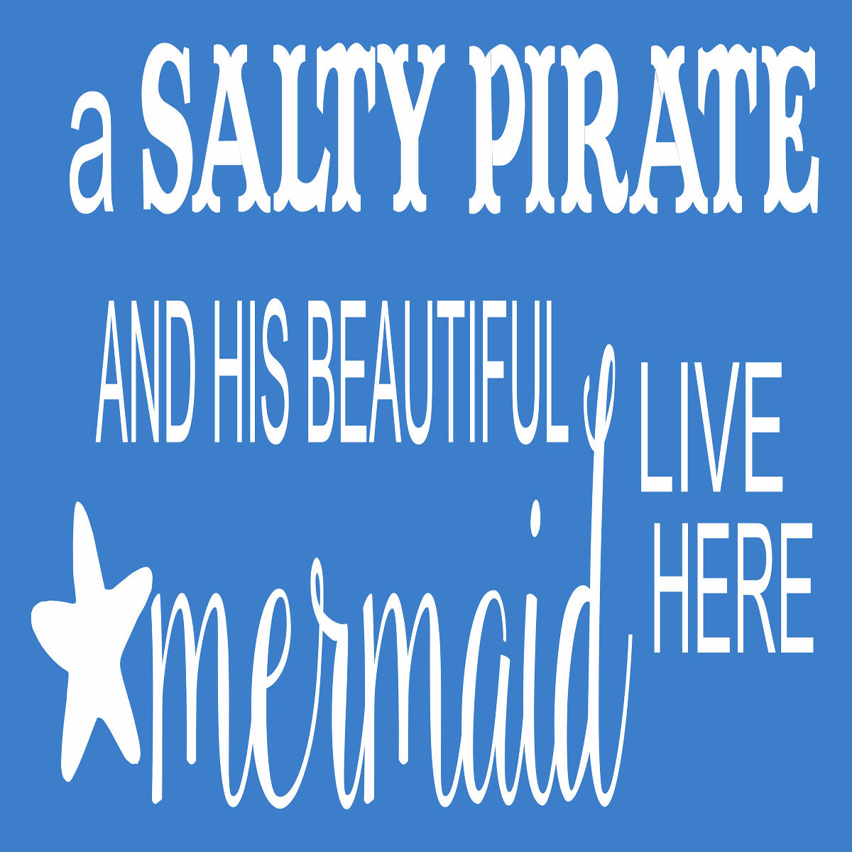 Pirate and Mermaid Stencil - Superior Stencils