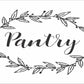 Pantry Stencil with Flourish - Superior Stencils