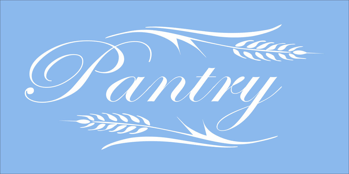 Pantry Stencil with wheat - Superior Stencils