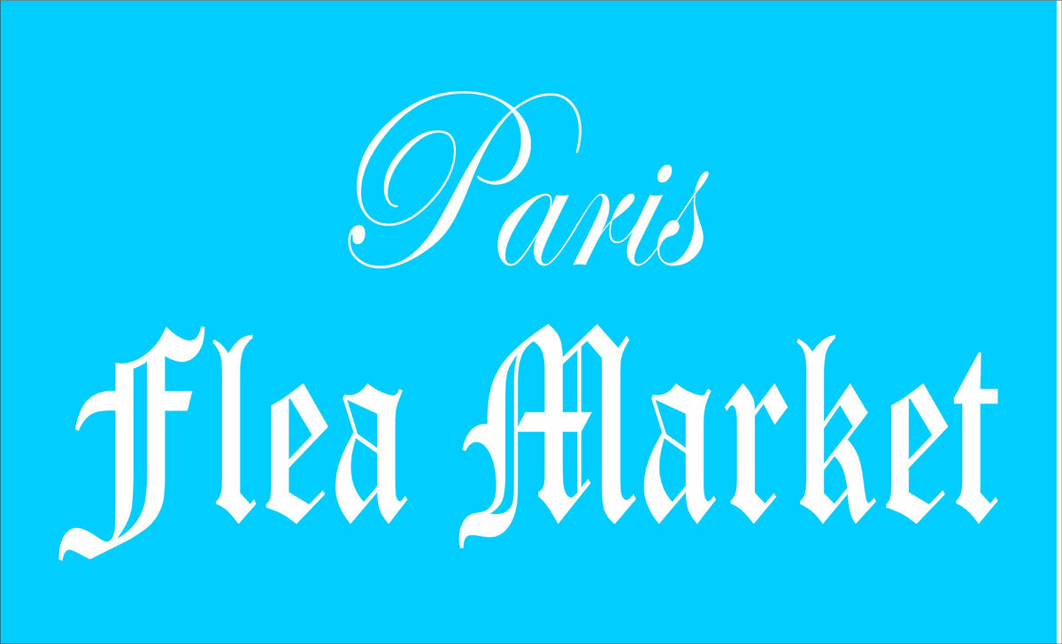 Paris Flea Market Stencil - Superior Stencils