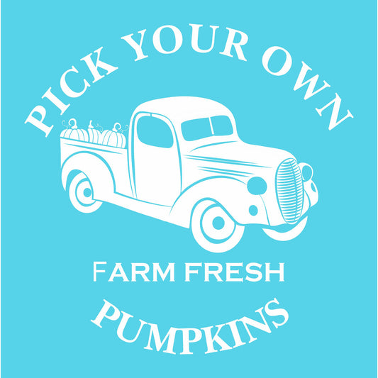 Farm Fresh PUMPKINS Stencil - Superior Stencils