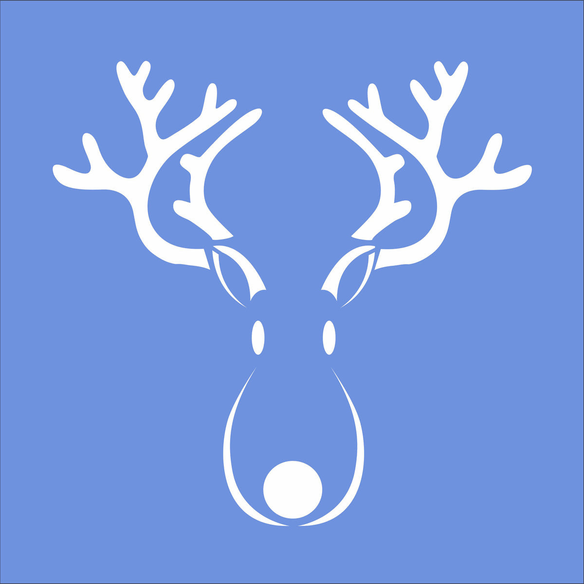 Rudolph the Red Nose Reindeer Stencil - Superior Stencils