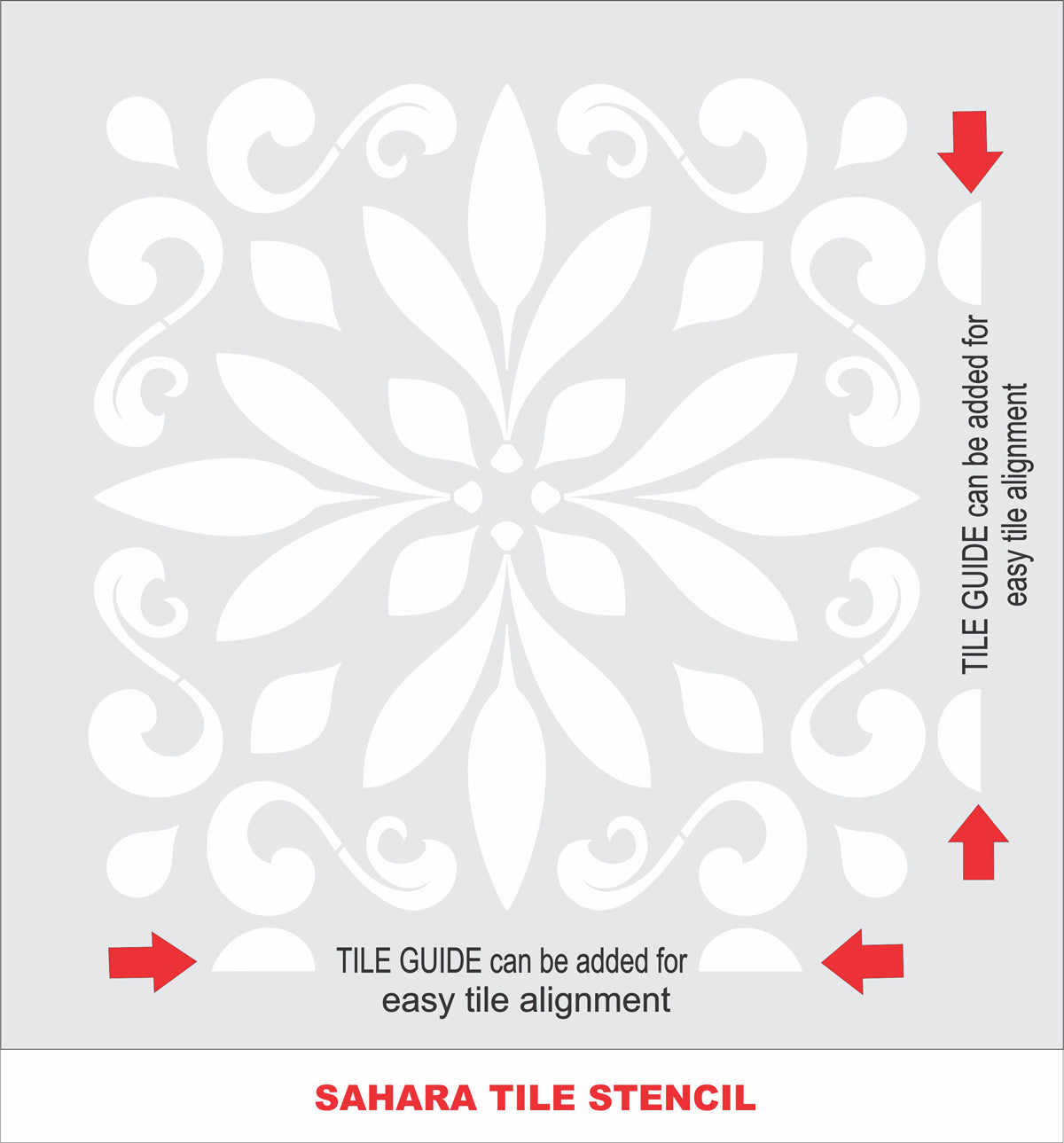 Sahara Tile Stencil - Superior Stencils