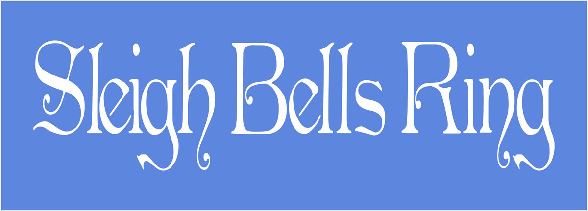 Sleigh Bells Ring Stencil Christmas Stencil - Superior Stencils
