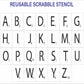 SCRABBLE Letters Stencil Kit - Superior Stencils