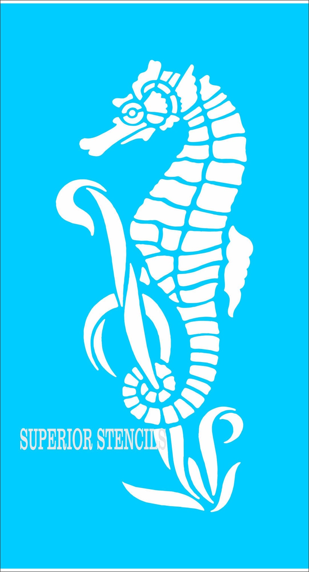 Seahorse Stencil - Superior Stencils