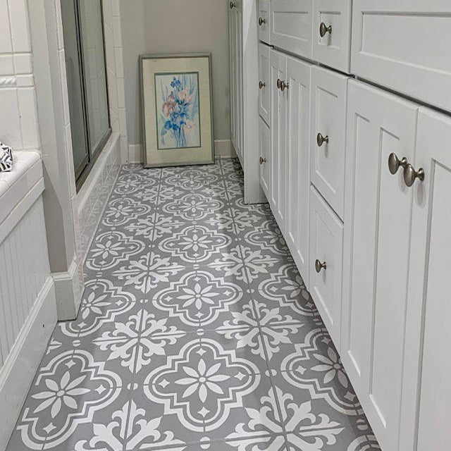 Secret Garden Tile Stencil - Superior Stencils