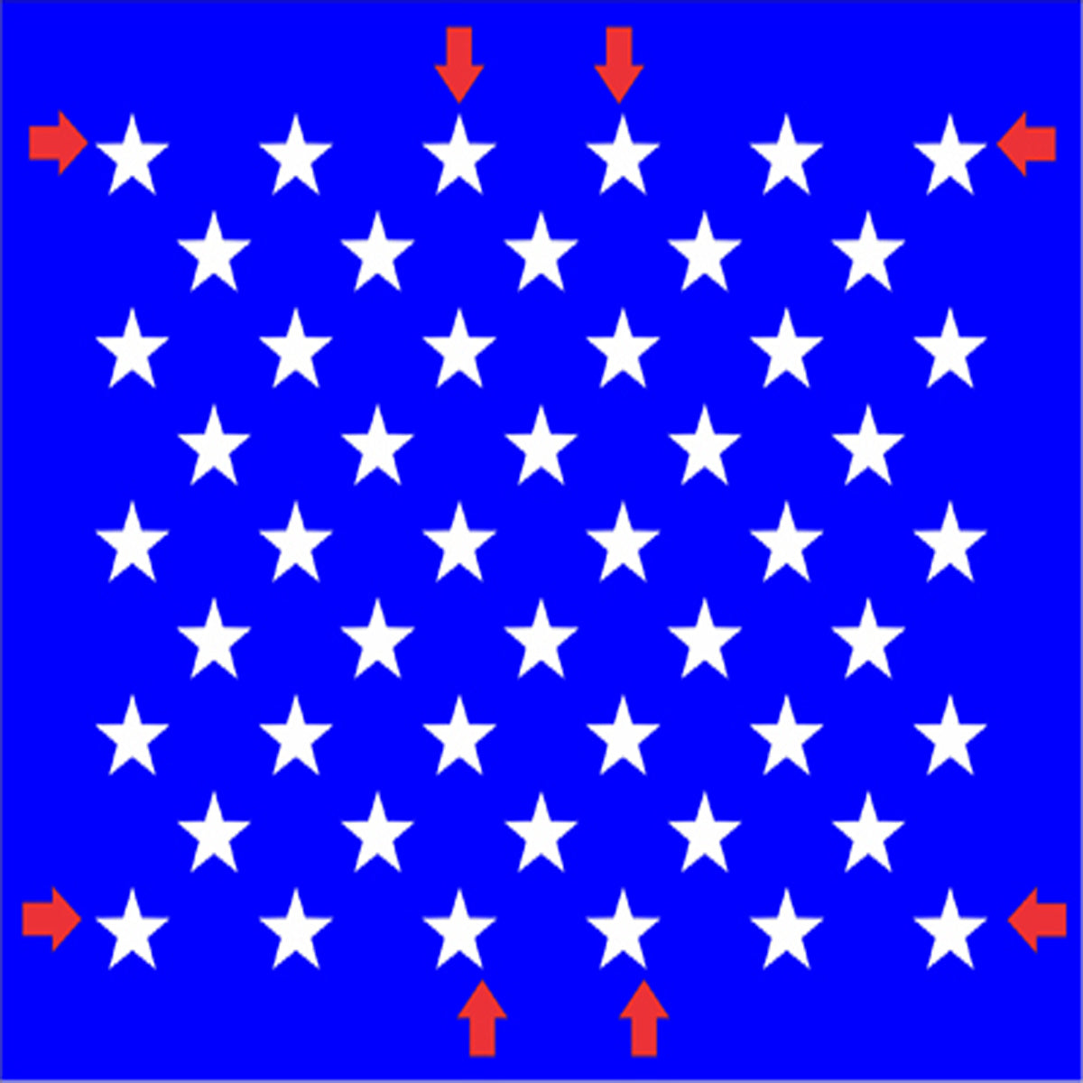  Stencil Steel 50 Star American Flag Stencil Template 3