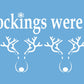 The Stockings Were Hung Stencil - Reindeer Christmas Stocking Hanger - Superior Stencils