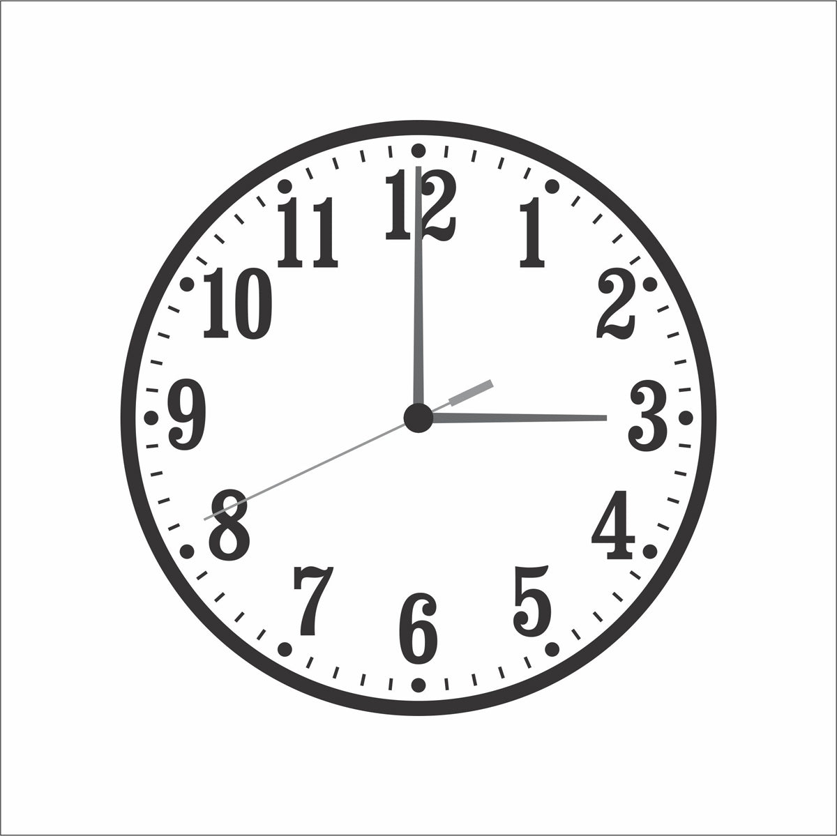 Clock Stencil Times Numbers - Superior Stencils
