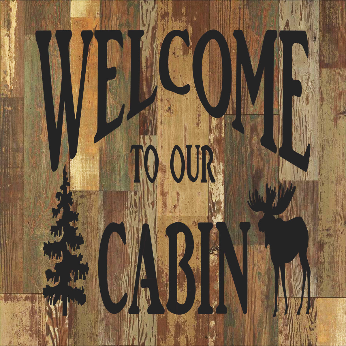 Welcome to our CABIN Stencil or Lake House Stencil - Superior Stencils