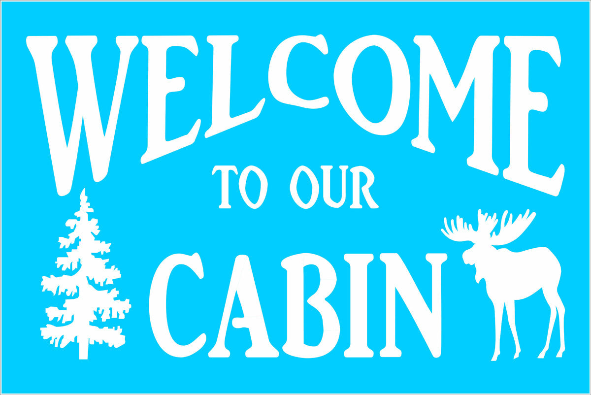 Welcome to our CABIN Stencil or Lake House Stencil - Superior Stencils