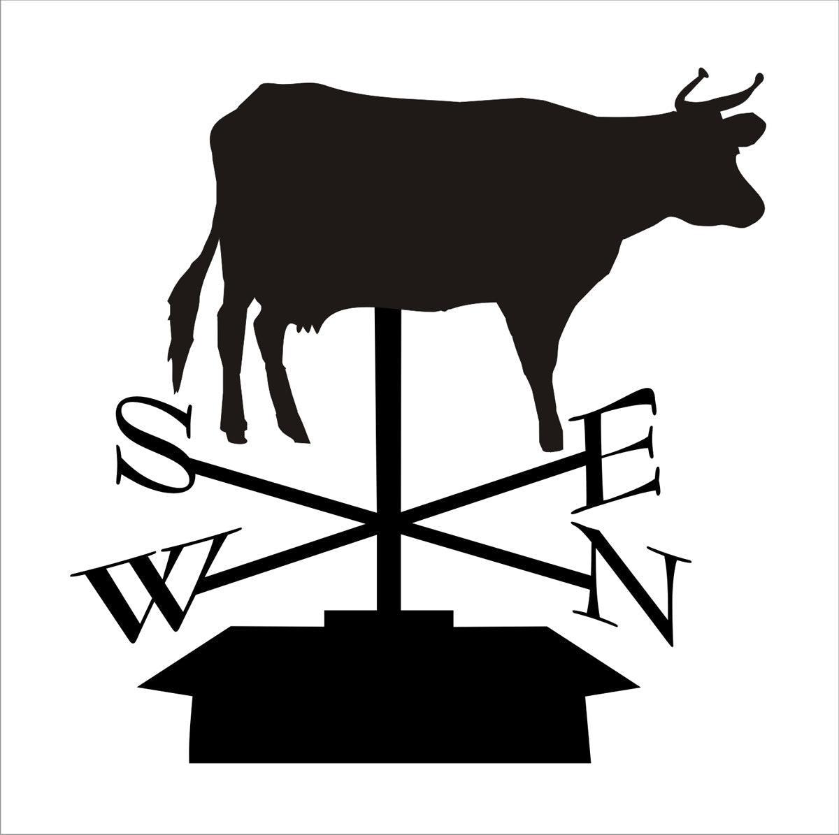 Cow Weathervane Stencil - Farmhouse Stencil - Superior Stencils