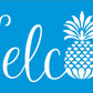 Welcome Pineapple Stencil - Superior Stencils