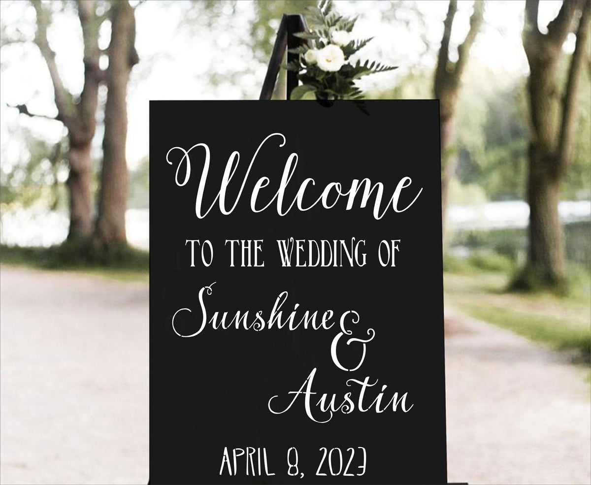 Welcome to the Wedding - Custom Wedding Stencil - Superior Stencils