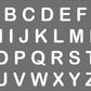 Alphabet Stencil 003 Design UPPERCASE - Superior Stencils