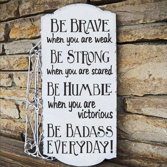 Be Strong Be Badass Stencil - Superior Stencils