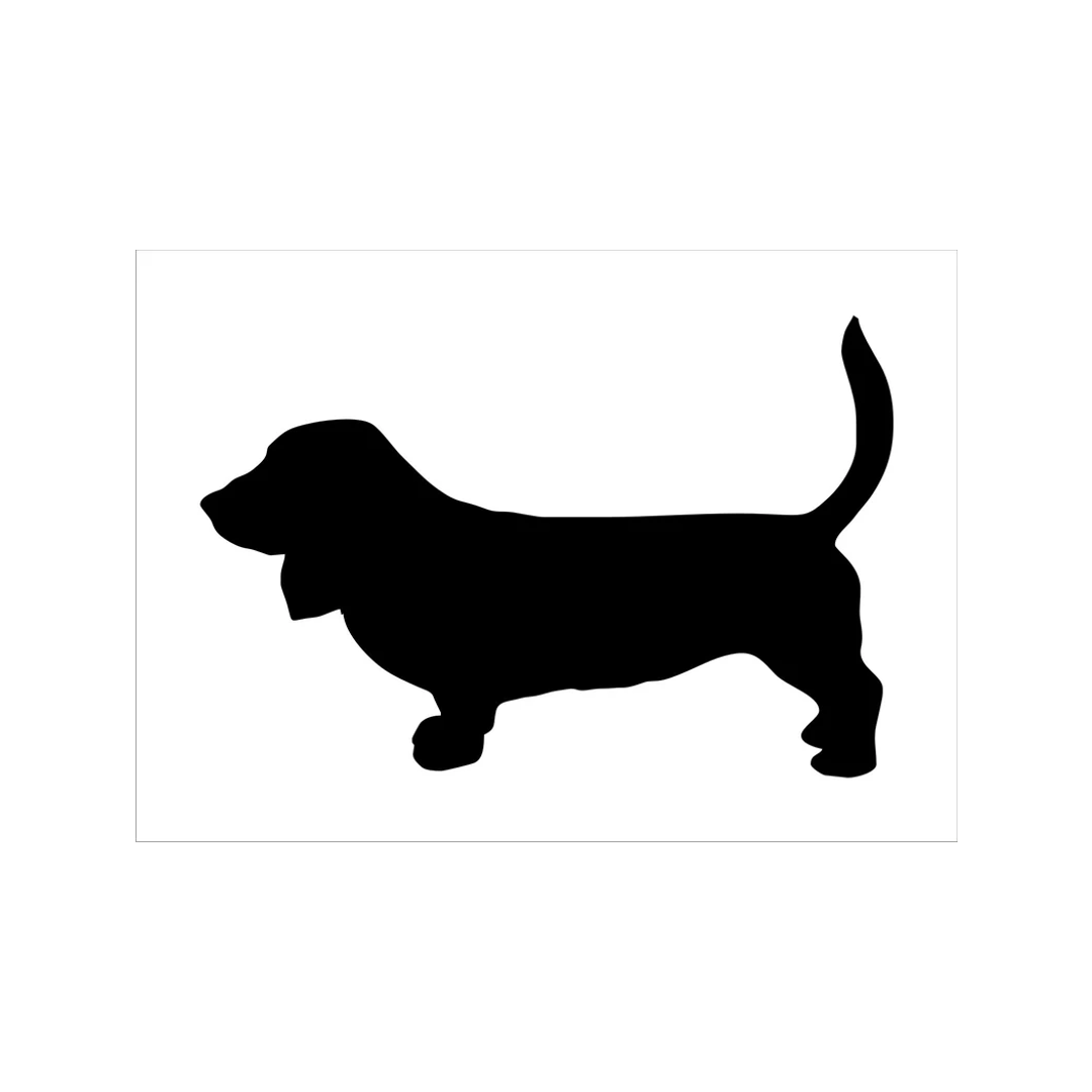Basset Hound Dog Stencil - Superior Stencils