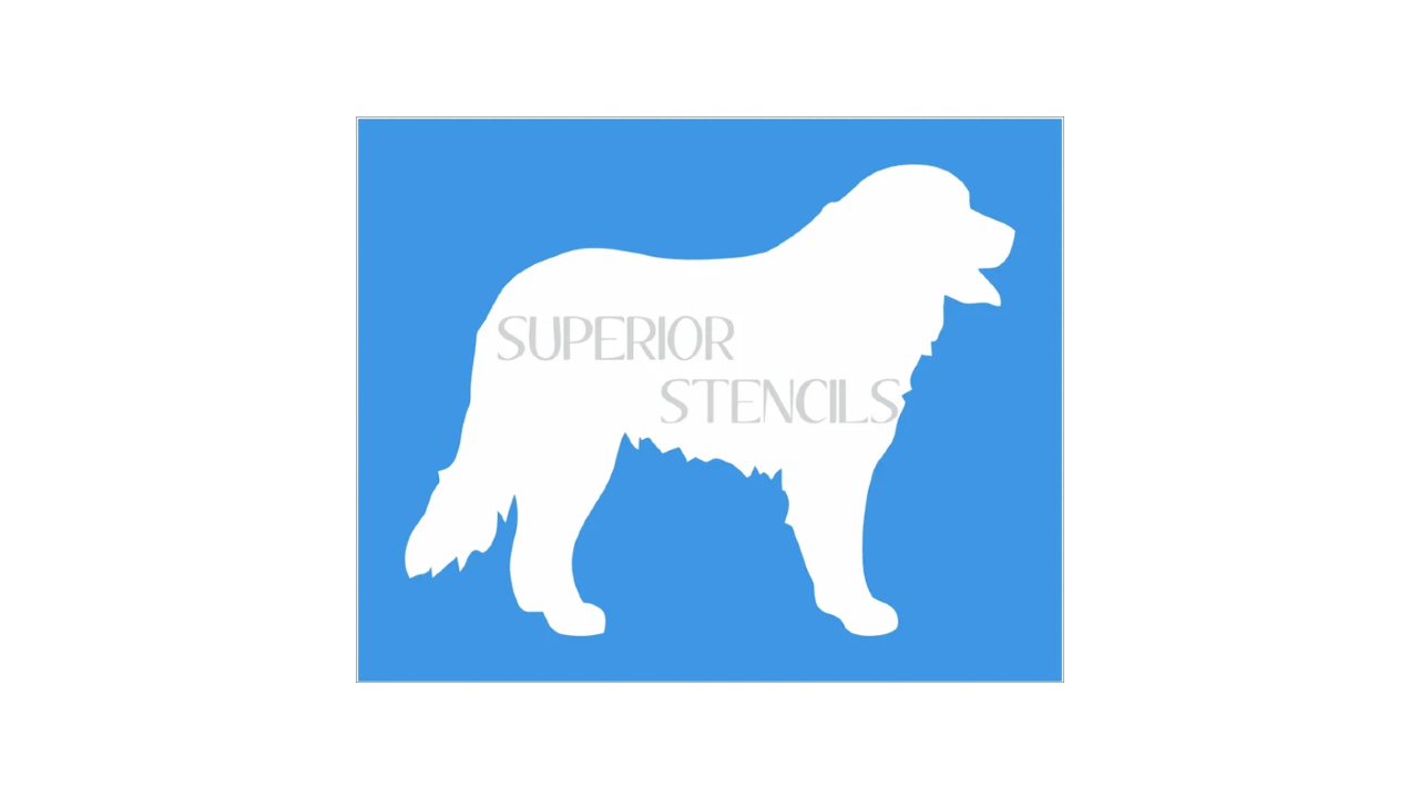 Bernese Mountain Dog Stencil - Superior Stencils