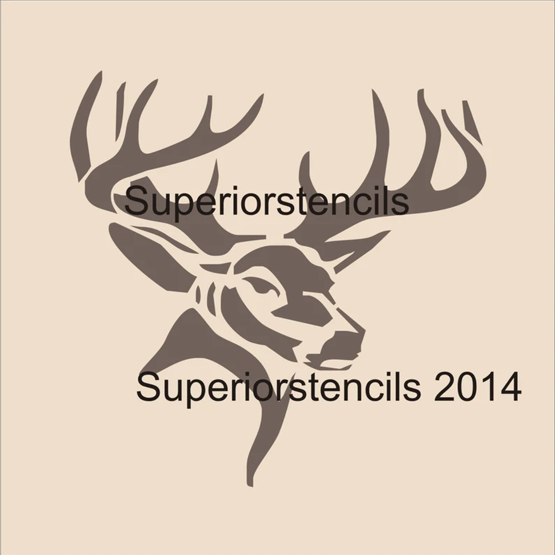 Buck Reindeer Stencil - Superior Stencils
