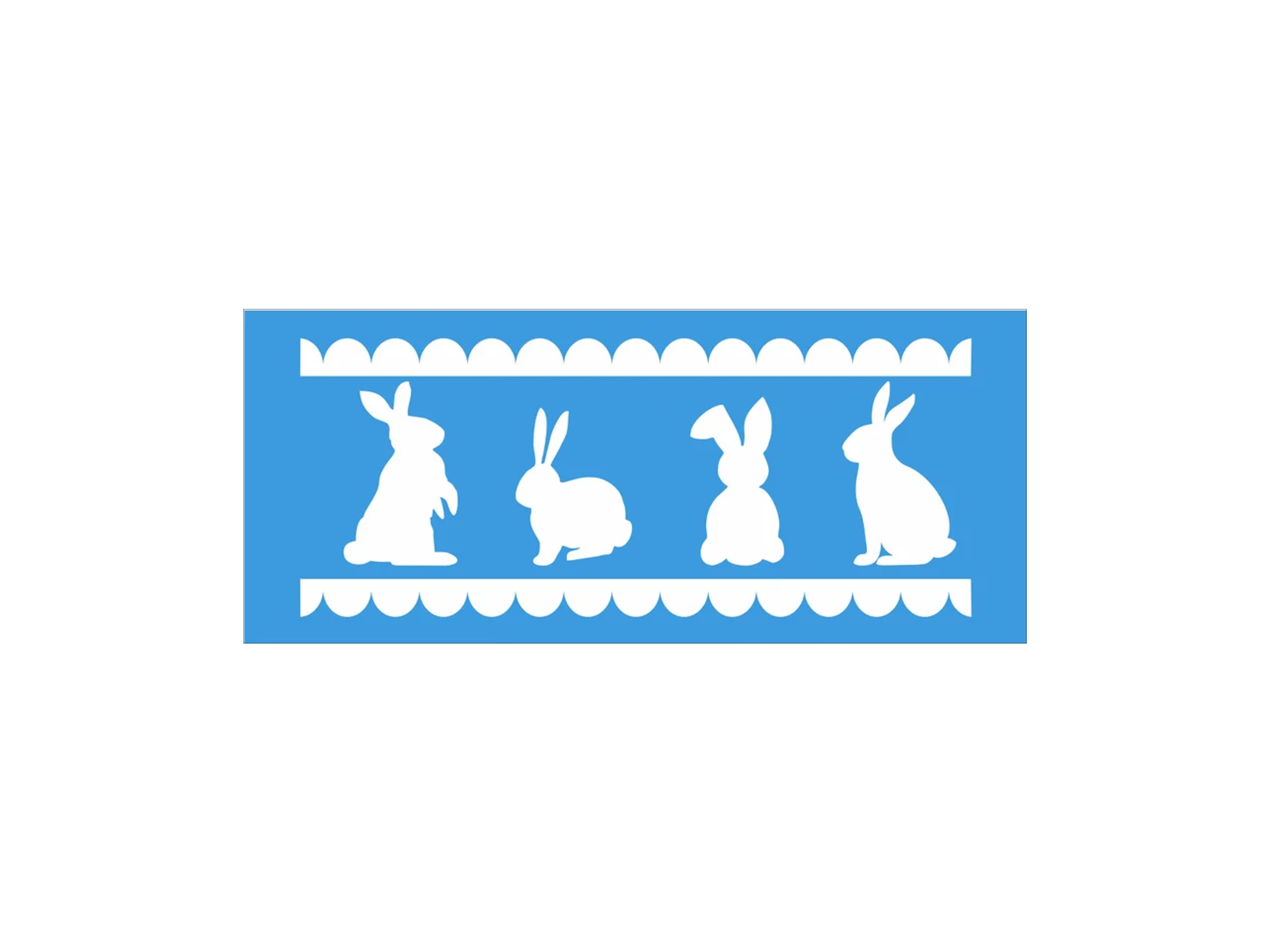 Bunny Rabbit Border Stencil | Superior Stencils